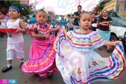 Niños de los CDI protagonizan desfile patrio en Masatepe