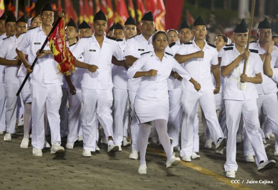 Desfile militar Pueblo-Ejército en Plaza de la Fé "Juan Pablo II"