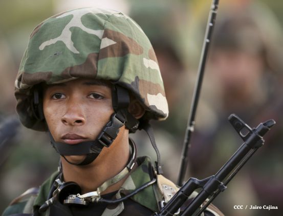 Desfile militar Pueblo-Ejército en Plaza de la Fé "Juan Pablo II"