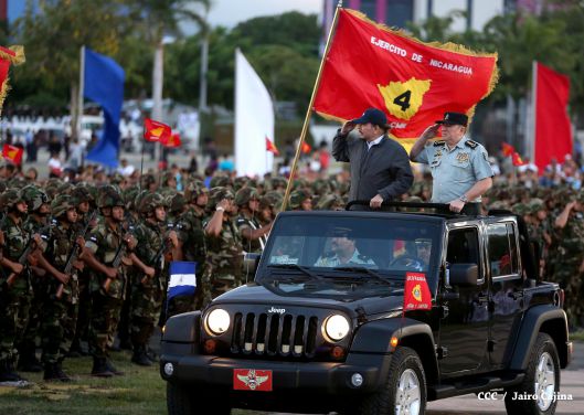 Desfile militar Pueblo-Ejército en Plaza de la Fé "Juan Pablo II"