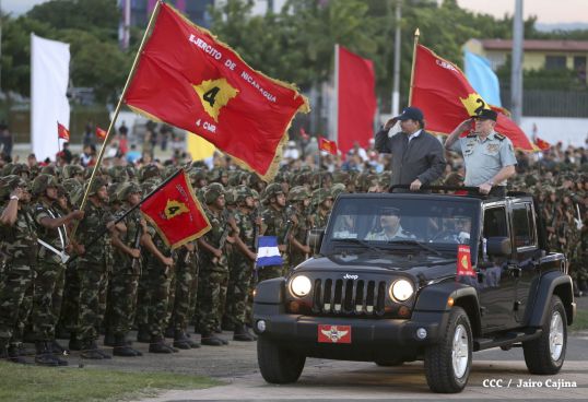 Desfile militar Pueblo-Ejército en Plaza de la Fé "Juan Pablo II"