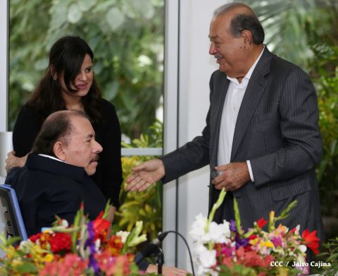 Presidente Daniel y Compañera Rosario sostienen encuentro con el empresario mexicano Carlos Slim