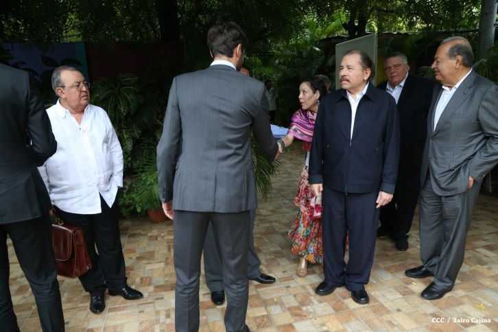 Presidente Daniel y Compañera Rosario sostienen encuentro con el empresario mexicano Carlos Slim