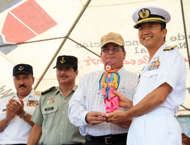 Recibe Nicaragua visita de buques-escuela de las fuerzas de autodefensa de Japón