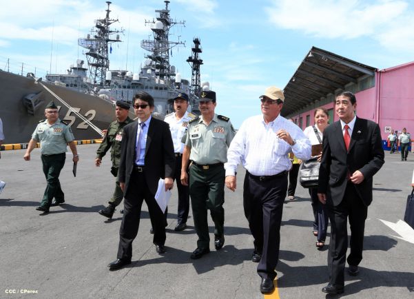 Recibe Nicaragua visita de buques-escuela de las fuerzas de autodefensa de Japón