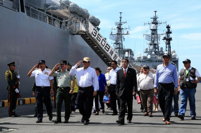 Recibe Nicaragua visita de buques-escuela de las fuerzas de autodefensa de Japón