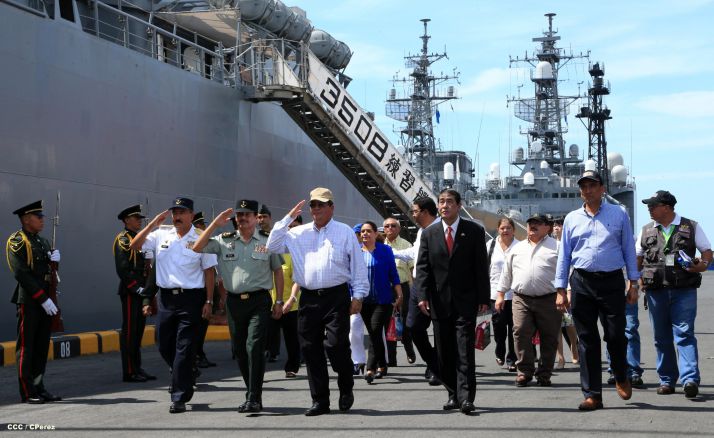 Recibe Nicaragua visita de buques-escuela de las fuerzas de autodefensa de Japón
