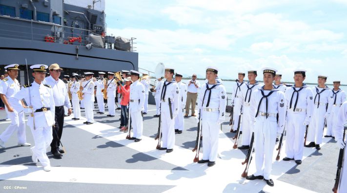 Recibe Nicaragua visita de buques-escuela de las fuerzas de autodefensa de Japón