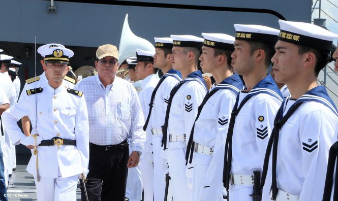 Recibe Nicaragua visita de buques-escuela de las fuerzas de autodefensa de Japón