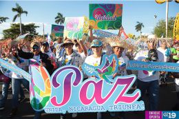 Caminata Trabajo y Paz... Unida, Nicaragua Triunfa!
