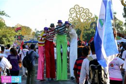 Caminata Trabajo y Paz... Unida, Nicaragua Triunfa!