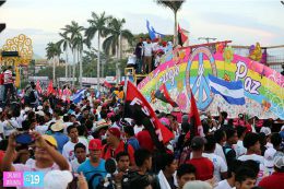 Caminata Trabajo y Paz... Unida, Nicaragua Triunfa!