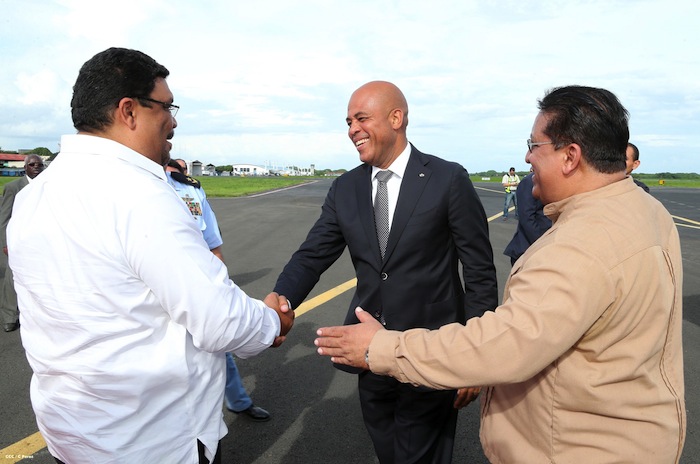 Presidente Martelly arriba a Nicaragua para participar en Cumbre de Petrocaribe