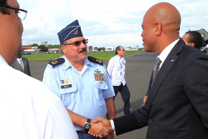 Presidente Martelly arriba a Nicaragua para participar en Cumbre de Petrocaribe
