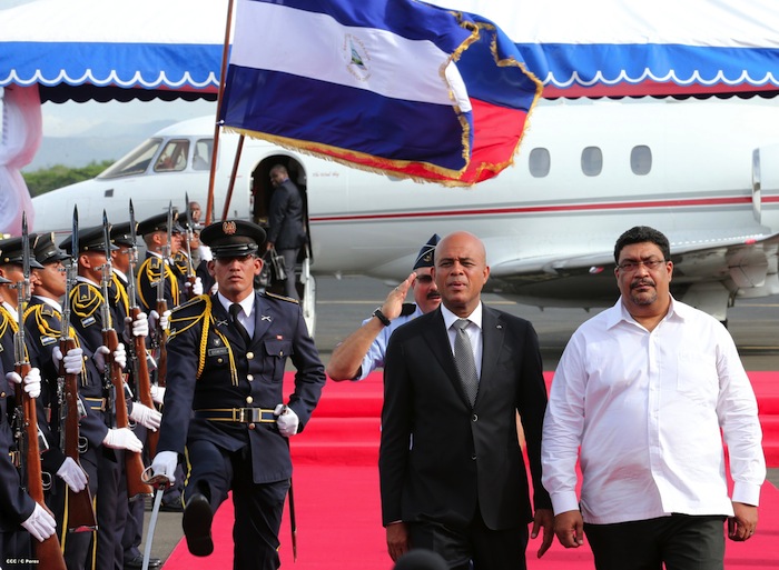 Presidente Martelly arriba a Nicaragua para participar en Cumbre de Petrocaribe