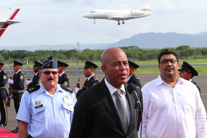 Presidente Martelly arriba a Nicaragua para participar en Cumbre de Petrocaribe