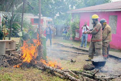 Simulacro protector ante huracanes en la Costa Caribe