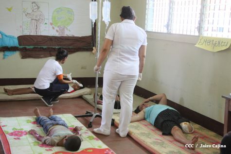 Simulacro protector ante huracanes en la Costa Caribe