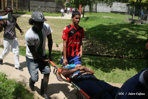 Simulacro protector ante huracanes en la Costa Caribe