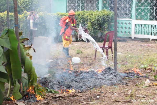 Simulacro protector ante huracanes en la Costa Caribe