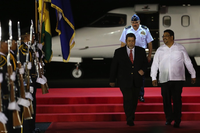 Arriban mandatarios del Caribe