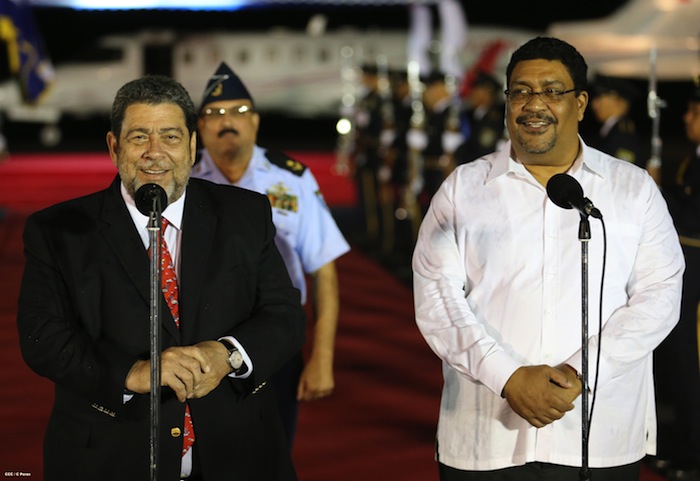 Arriban mandatarios del Caribe