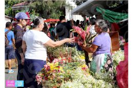 Familias acuden a cementerios para honrar a sus difuntos