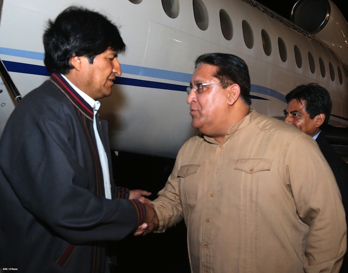 Evo Morales arriba a Nicaragua para participar en Cumbre Petrocaribe