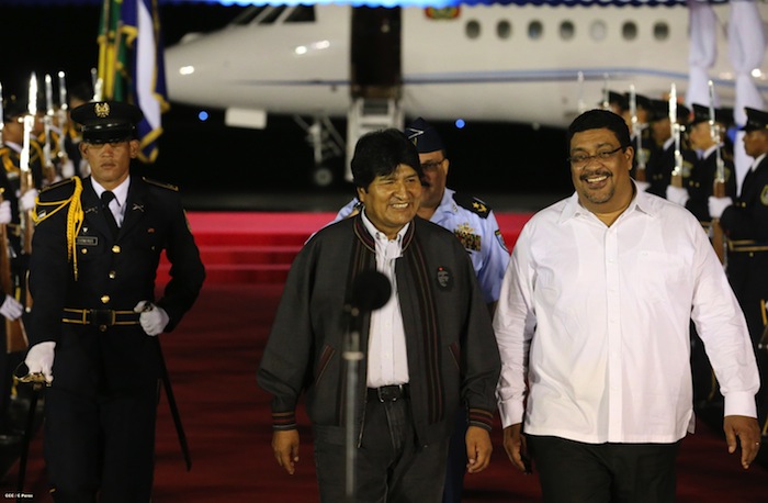 Evo Morales arriba a Nicaragua para participar en Cumbre Petrocaribe