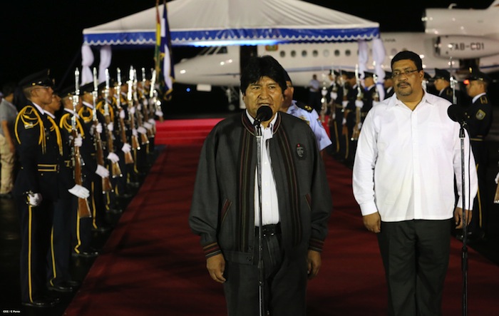 Evo Morales arriba a Nicaragua para participar en Cumbre Petrocaribe