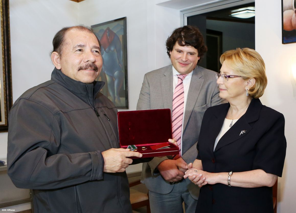 Presidente Daniel se reúne con delegación Rusa encabezada por Ministra de Salud Veronika Skvortsova