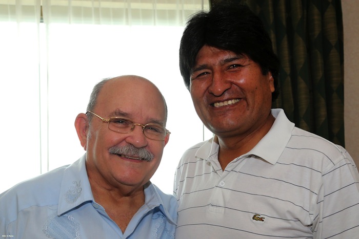 Presidente Evo Morales se reúne con el Padre Miguel D´Escoto