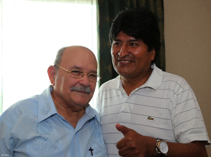 Presidente Evo Morales se reúne con el Padre Miguel D´Escoto