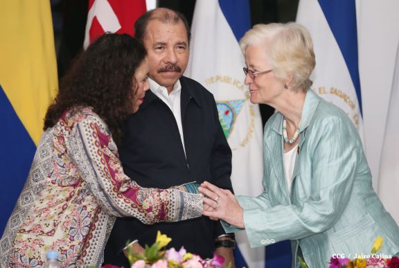 Daniel y Rosario reciben cartas credenciales de nuevos embajadores de Colombia, El Salvador, Italia y Alemania