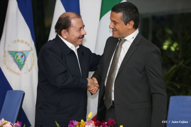 Daniel y Rosario reciben cartas credenciales de nuevos embajadores de Colombia, El Salvador, Italia y Alemania