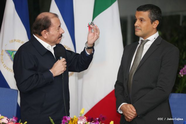 Daniel y Rosario reciben cartas credenciales de nuevos embajadores de Colombia, El Salvador, Italia y Alemania