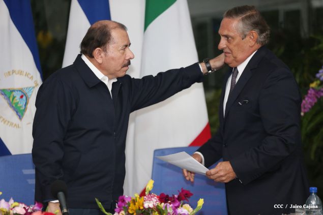 Daniel y Rosario reciben cartas credenciales de nuevos embajadores de Colombia, El Salvador, Italia y Alemania