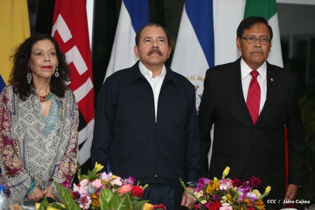 Daniel y Rosario reciben cartas credenciales de nuevos embajadores de Colombia, El Salvador, Italia y Alemania