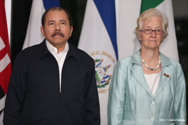 Daniel y Rosario reciben cartas credenciales de nuevos embajadores de Colombia, El Salvador, Italia y Alemania