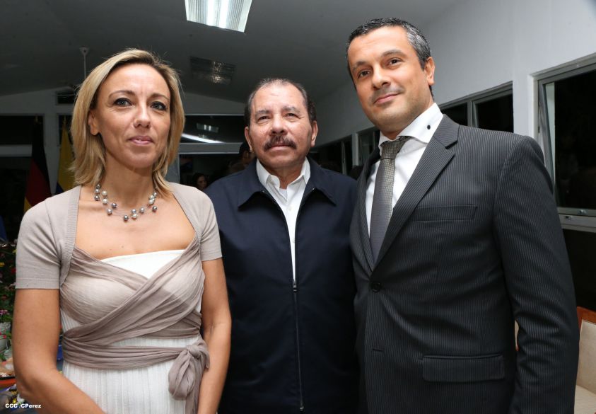 Daniel y Rosario reciben cartas credenciales de nuevos embajadores de Colombia, El Salvador, Italia y Alemania