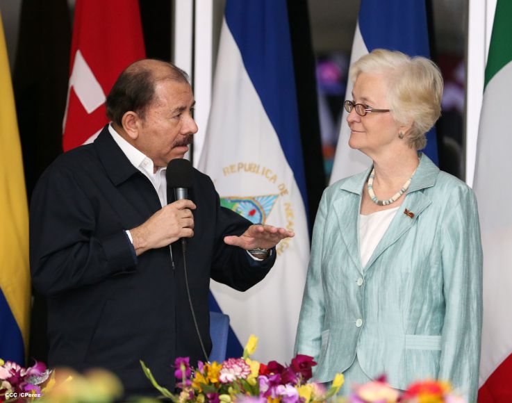 Daniel y Rosario reciben cartas credenciales de nuevos embajadores de Colombia, El Salvador, Italia y Alemania