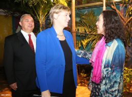 Daniel y Rosario reciben cartas credenciales de embajadores de Chile, Francia, EEUU y Palestina