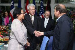 Daniel y Rosario reciben cartas credenciales de embajadores de Chile, Francia, EEUU y Palestina