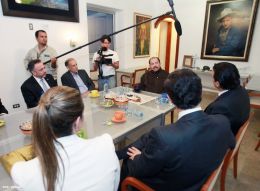 Presidente Daniel se reúne con presidente del Grupo Regional Aval