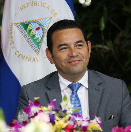 Daniel y Rosario se reúnen con el presidente electo de Guatemala, Jimmy Morales