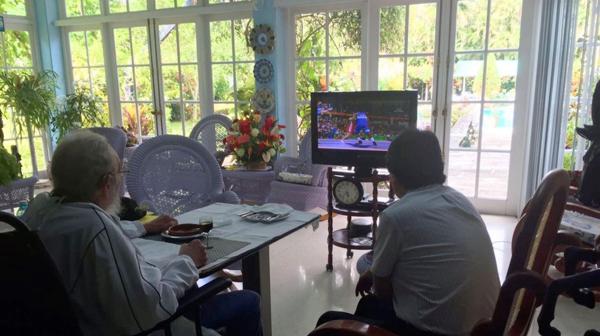 Fidel Castro y Evo Morales