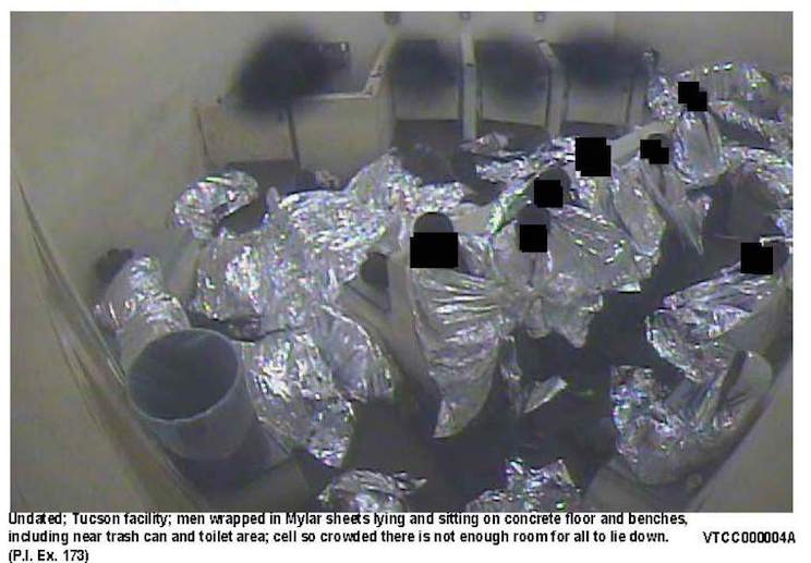 Trato inhumano a migrantes