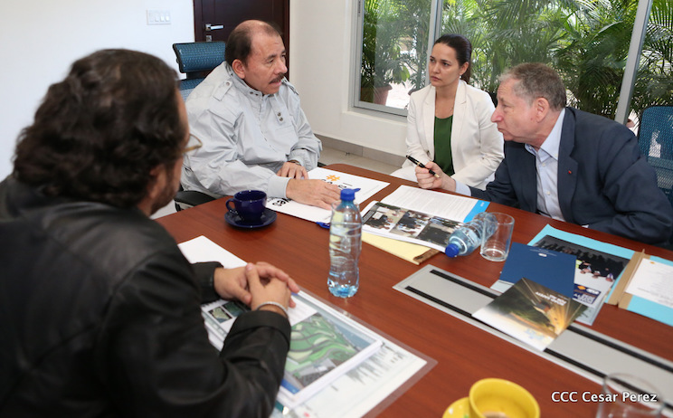 Presidente Daniel se re&uacute;ne con el presidente de la Federaci&oacute;n Internacional de Automovilismo