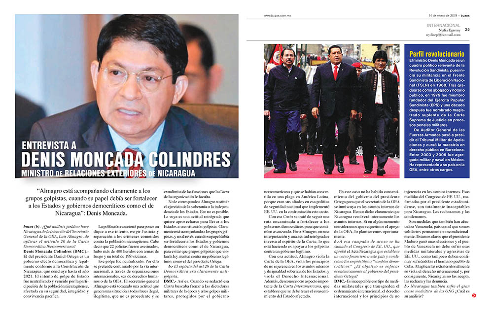 entrevista Denis Moncada