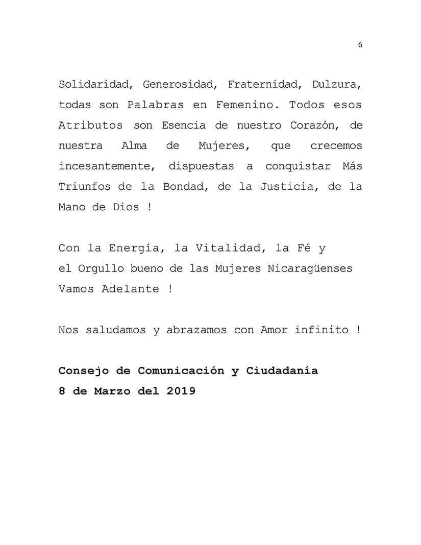 mujeres nicarag&uuml;enses fuerza de victorias